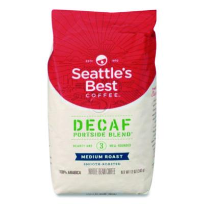 SEA11008565 Port Side Blend Whole Bean Coffee, Decaffeinated, 12 oz Bag