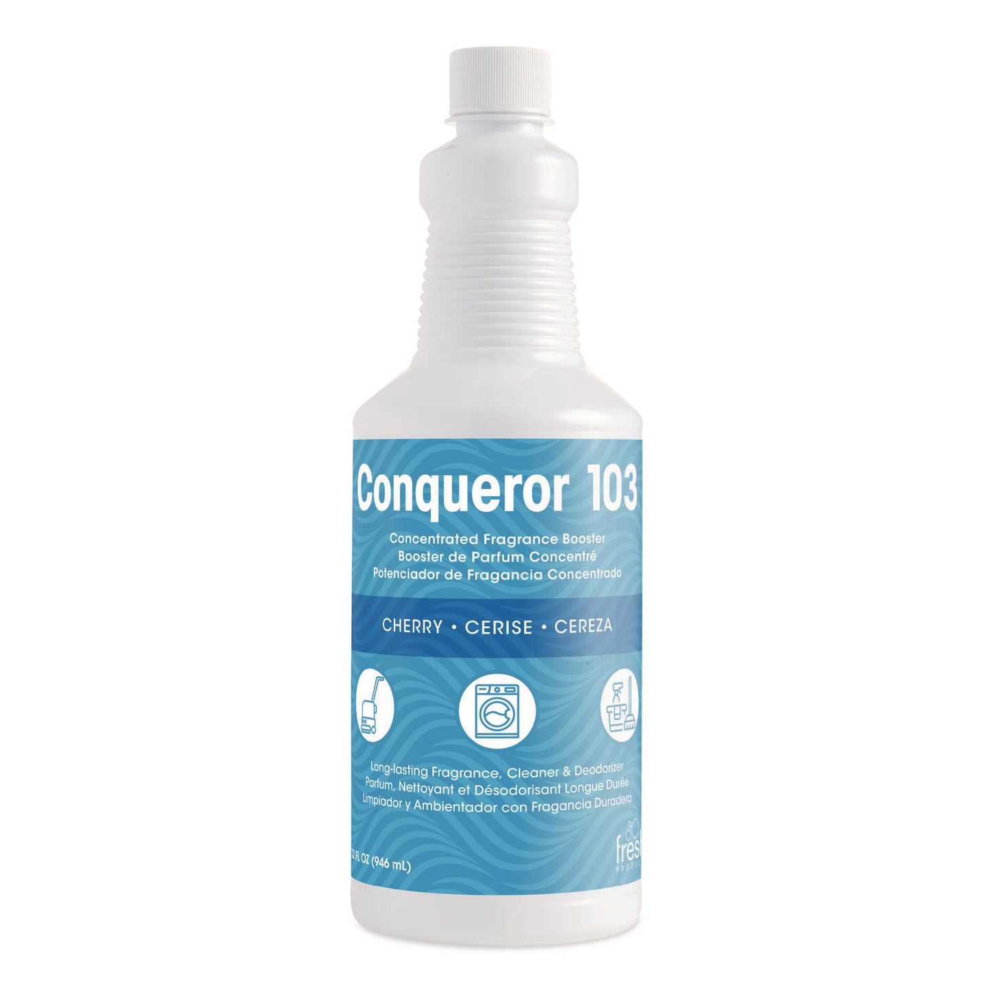 FRS1232WBCH Conqueror 103 Odor Counteractant Concentrate, Cherry, 32 Oz Bottle, 12/carton Fresh Products