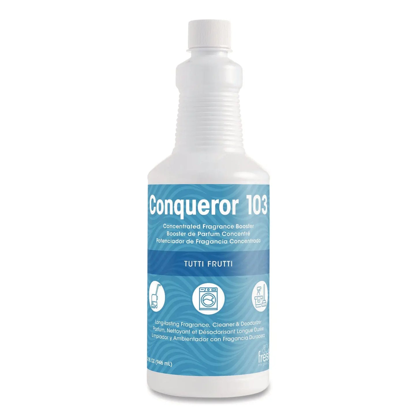 FRS1232WBTU Conqueror 103 Odor Counteractant Concentrate, Tutti-Frutti, 32 Oz Bottle, 12/carton Fresh Products