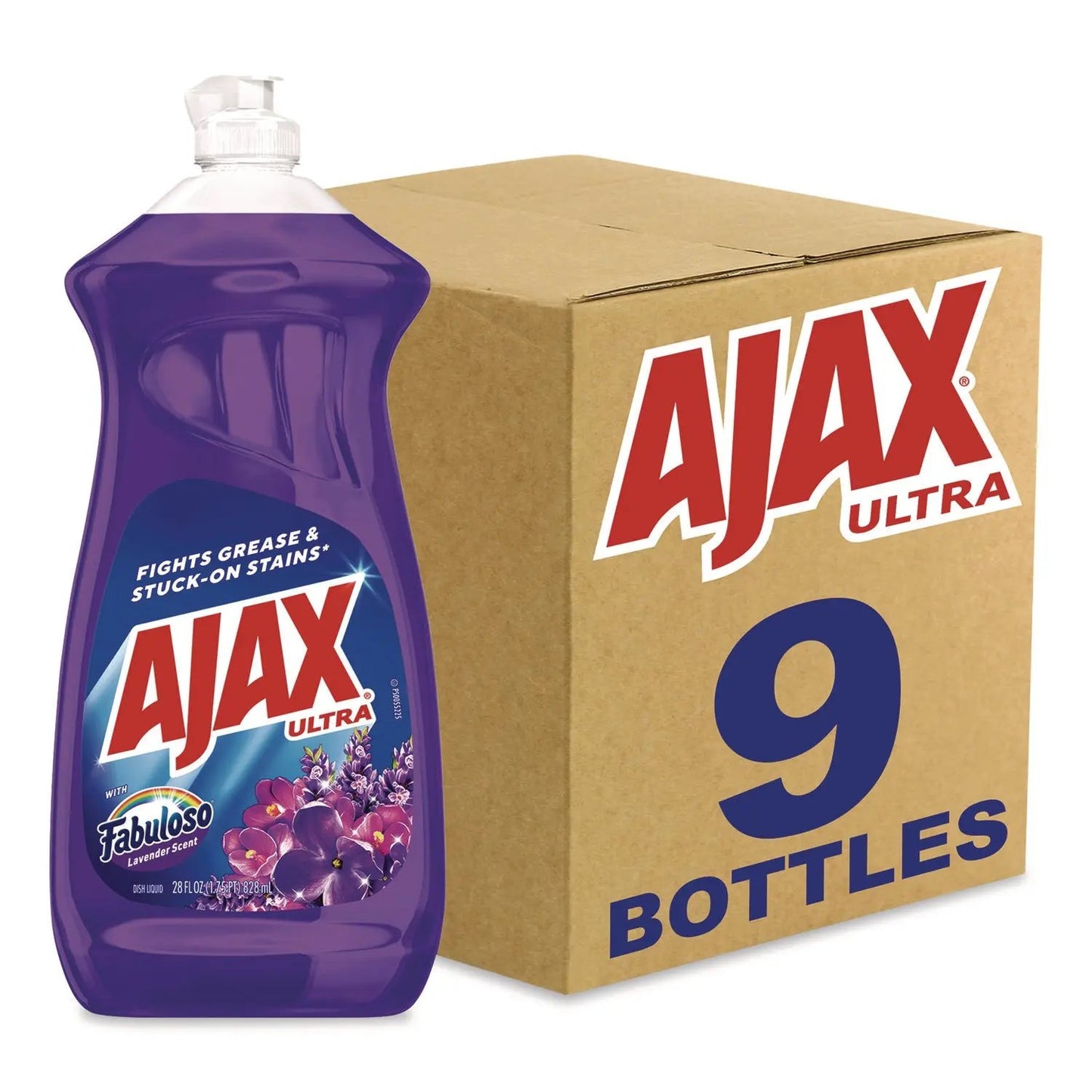 CPC61037540CT Dish Detergent, Fabuloso Scent, 28 oz Bottle, 9/Carton Ajax