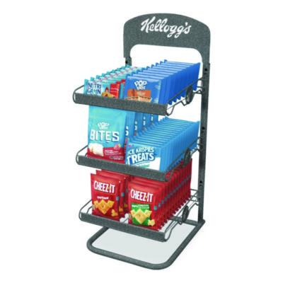 KEB12021 Breakroom Solution Snack Rack with Snacks, 18.5 x 26.37 x 12.5, Gray