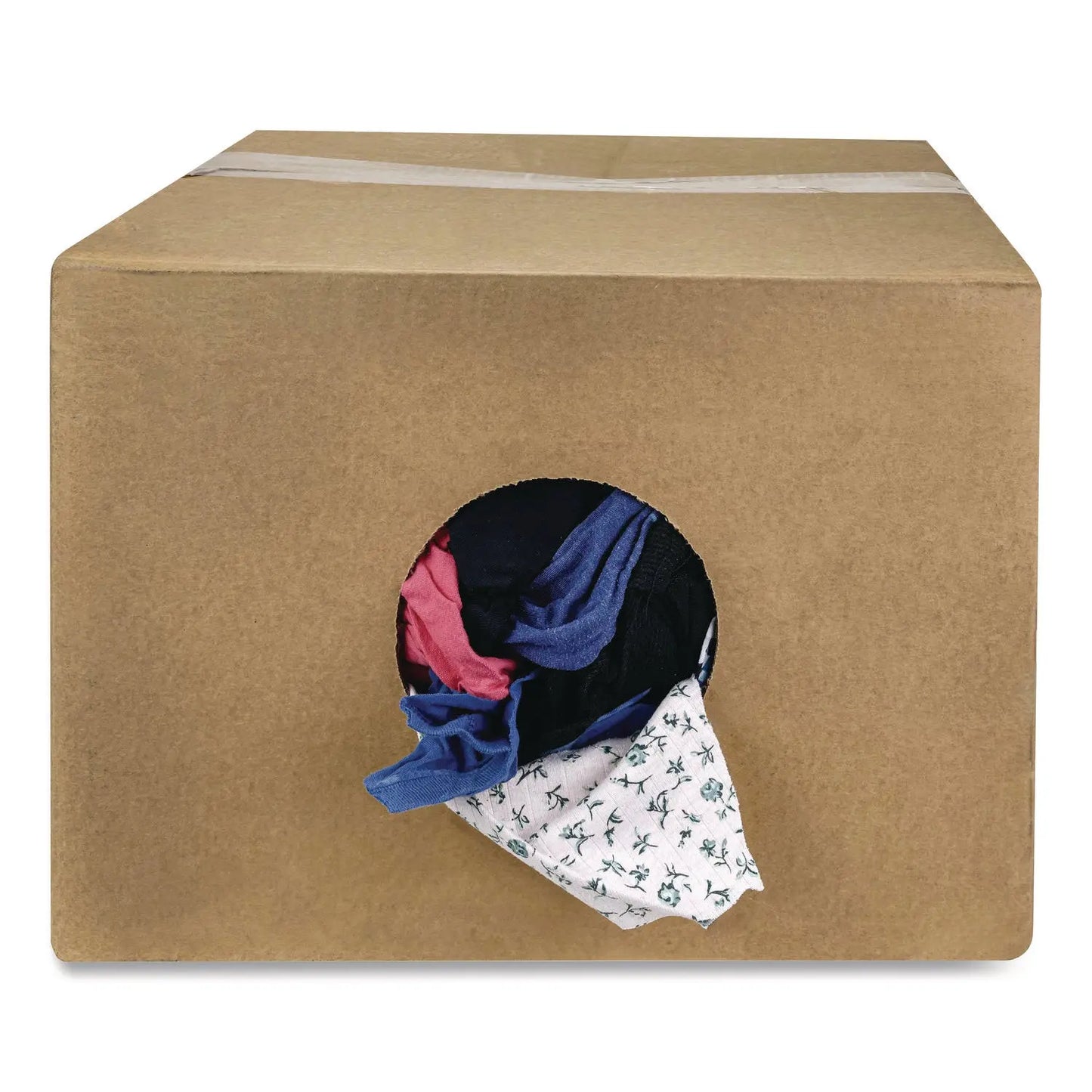 HOS13525 Reclaimed Colored Knits - T-Shirt/Polo, Assorted Sizes and Colors, 25 lb/Box HOSPECO