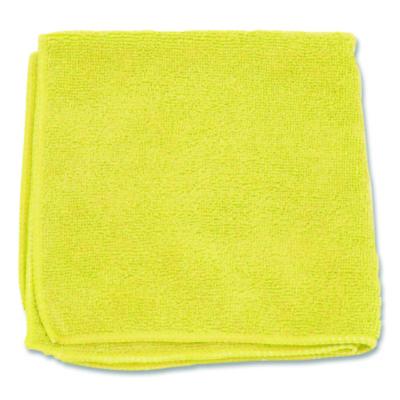 BWK12YELCLOTH Microfiber Cleaning Cloths, 12 x 12, Yellow, 12/Pack BOARDWALK