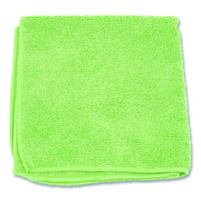 BWK12GRECLOTH Microfiber Cloths, 12 x 12, Green, 12/Pack BOARDWALK