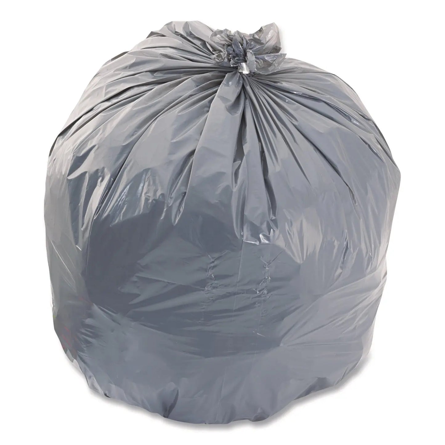 HER2597604 Linear Low-Density Can Liners, 45 gal, 1.1 mil, 40" x 46", Gray, Flat Pack, 125/Carton Heritage