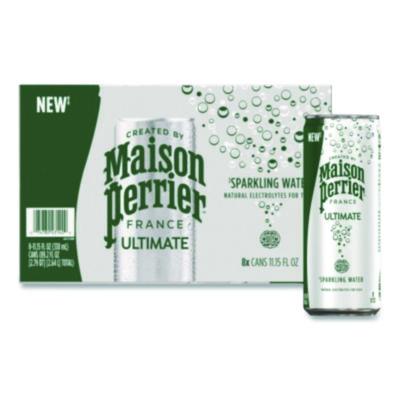 PRR60171 Maison Perrier Sparkling Water, Plain, 11.15 oz, 8 Cans/Box NESTLE