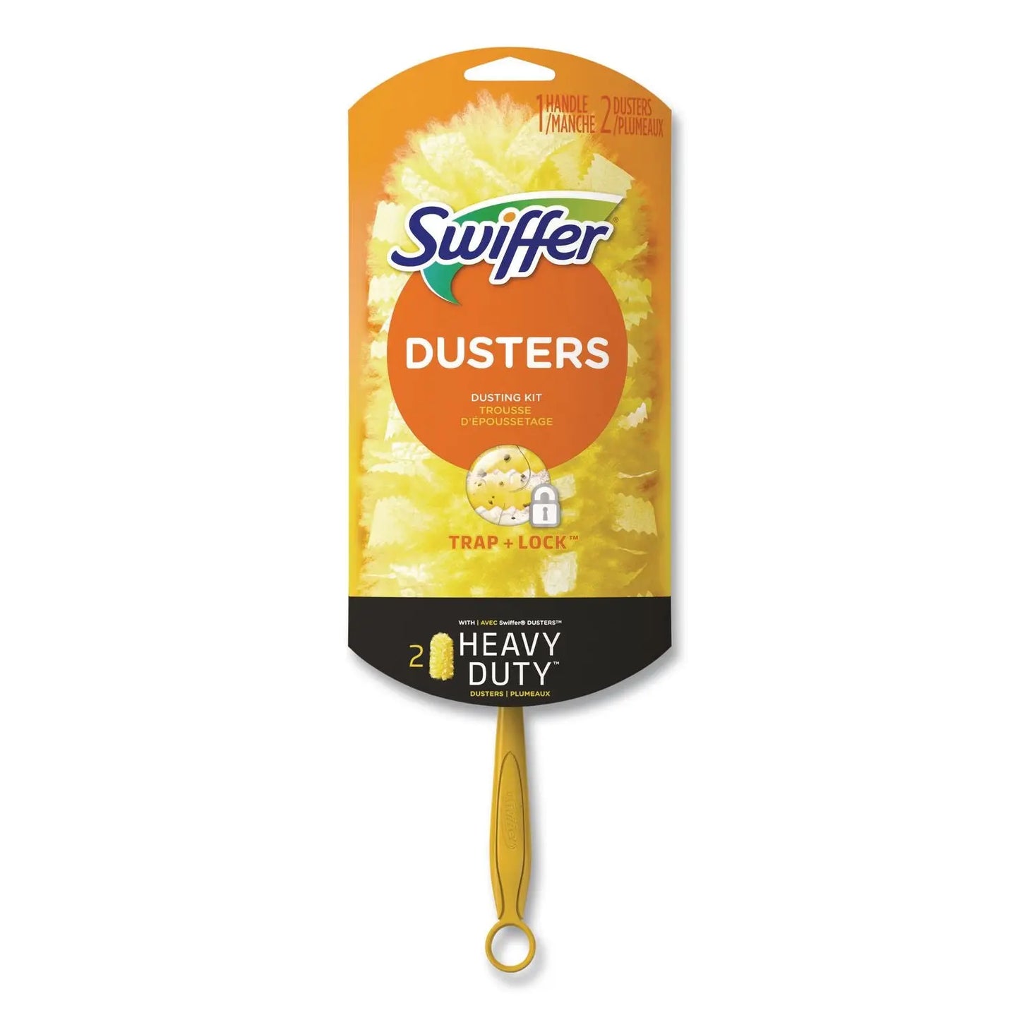 Heavy Duty Dusters Starter Kit, 6" Handle With Two Disposable Dusters Swiffer