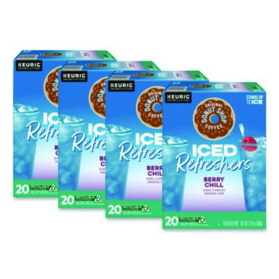 GMT0631CT ICED Refreshers K-Cup Pods, Berry Chill, 20/Box, 4 Boxes/Carton KEURIG DR PEPPER