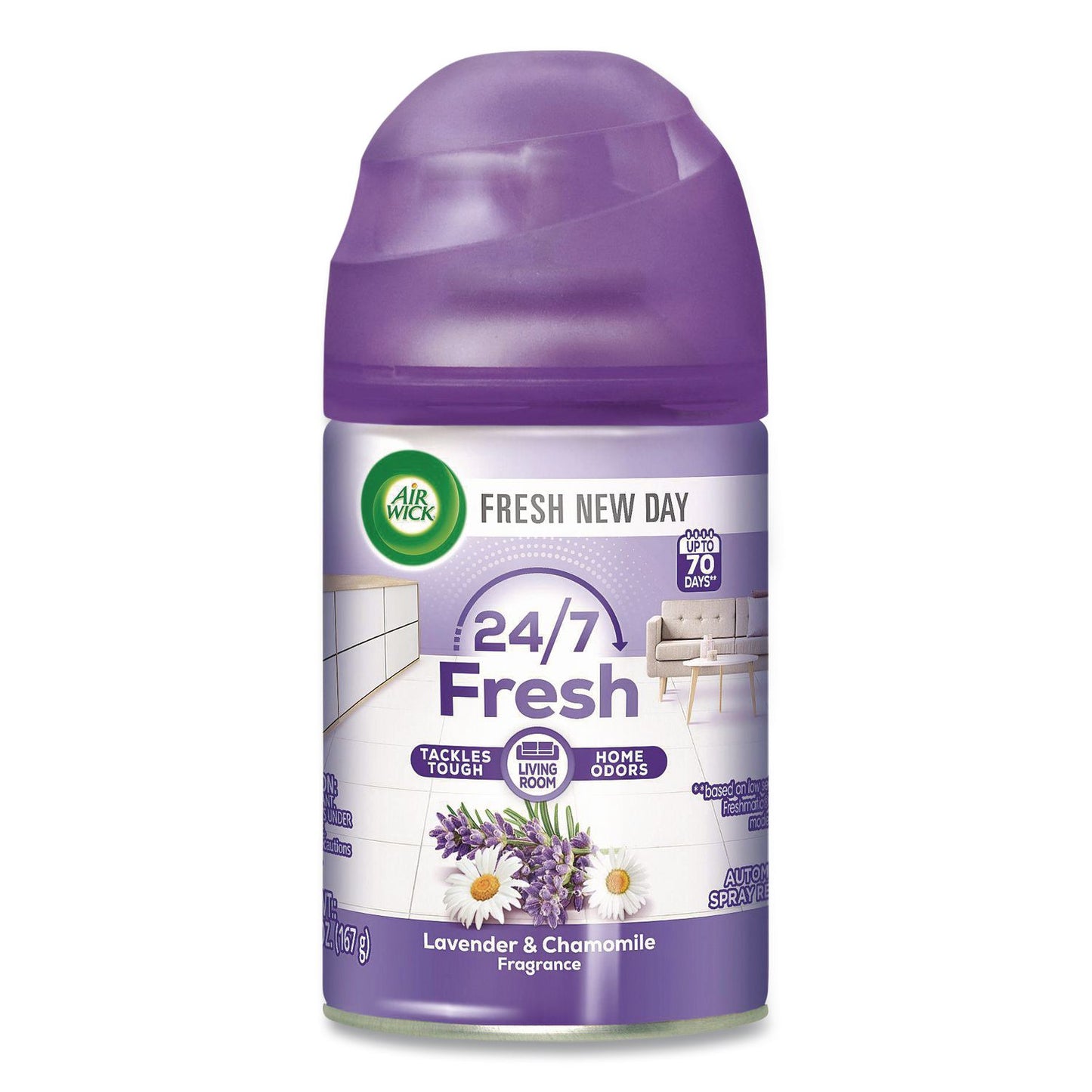 RAC77961 Freshmatic Ultra Automatic Spray Refill, Lavender/chamomile, 5.89 Oz Aerosol Spray Air Wick