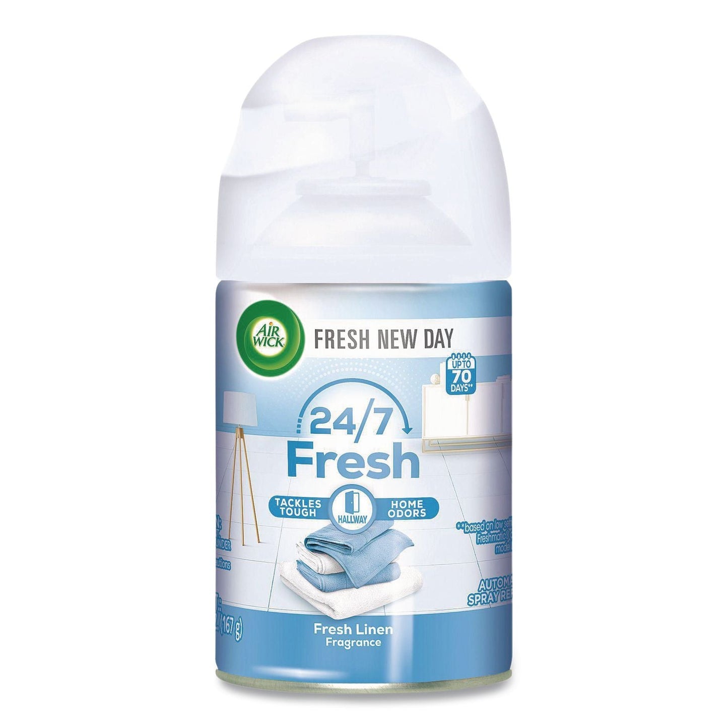 RAC82314 Freshmatic Ultra Automatic Spray Refill, Fresh Linen, 5.89 Oz Aerosol Spray Air Wick