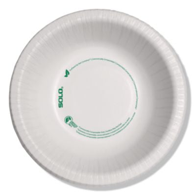 SCCHB12PLANET Compostable Paper Dinnerware, ProPlanet Seal, Bowl, 12 oz, White, 1,000/Carton DART