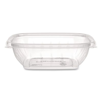DCCC8SB Square Plastic Bowls, 8 oz, 8.5 x 8.5 x 1.51, Clear, Plastic, 63 Bowls/Sleeve, 8 Sleeves/Carton DART