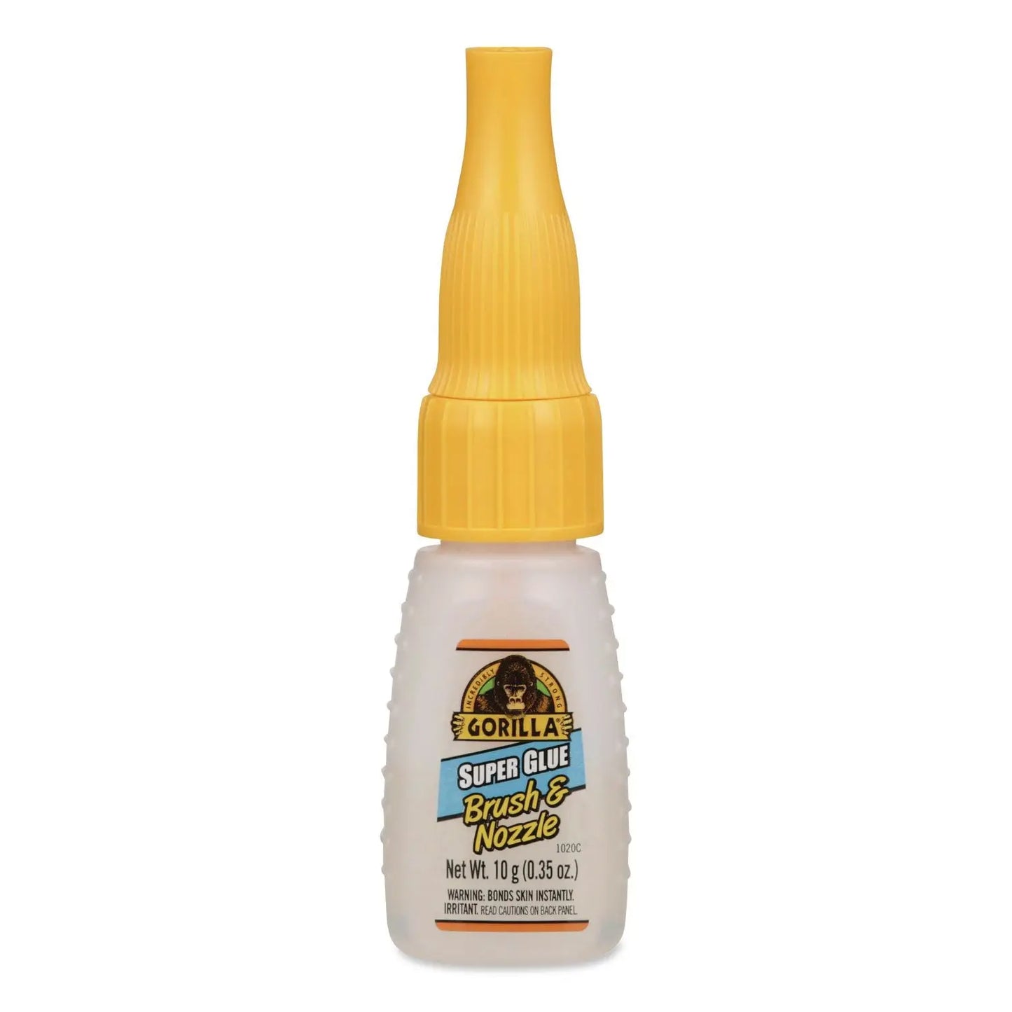 GOR7500101 Super Glue With Brush And Nozzle Applicators, 0.35 Oz, Dries Clear Gorilla