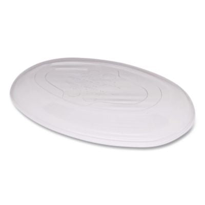WORBOLCSUBBS PLA Lids for Fiber Burrito Bowls, 8" Diameter, Clear, Plastic, 400/Carton