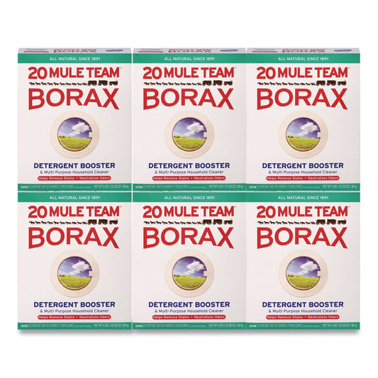 DIA00201 20 Mule Team Borax All Laundry Booster, Powder, 4 lb Box, 6 Boxes/Carton