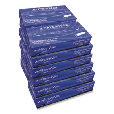 BGC012010 ArtisanWax Interfolded Dry Wax Deli Paper, 10" x 10.75", White, 500/Box, 12 Boxes/Carton BAGCRAFT