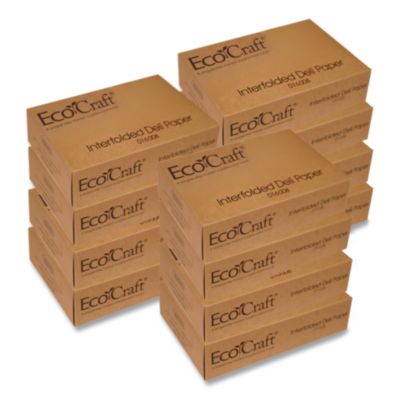 BGC016008 Ecocraft Interfolded Soy Wax Deli Sheets, 8 X 10.75, 500/box, 12 Boxes/carton BAGCRAFT
