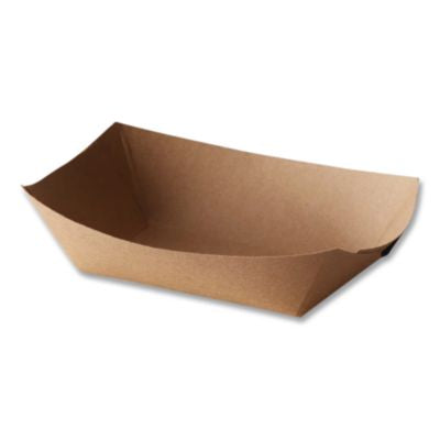 BGC300699 EcoCraft Food Trays, 3 lb Capacity, Natural, Paper, 500/Carton