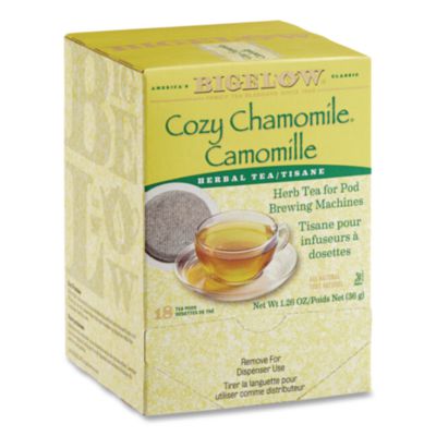 BTC10906 Cozy Chamomile Herbal Tea Pods, 1.90 Oz, 18/box BIGELOW TEA CO.