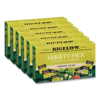 BTC30568CT Green Tea Assortment, Tea Bags, 64/box, 6 Boxes/carton