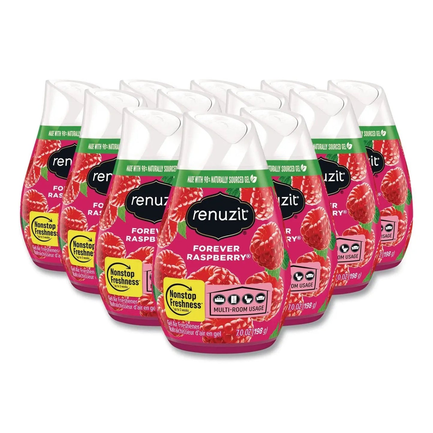 AMY43111CT Adjustables Air Freshener, Forever Raspberry, 7 Oz Solid, 12/carton Renuzit