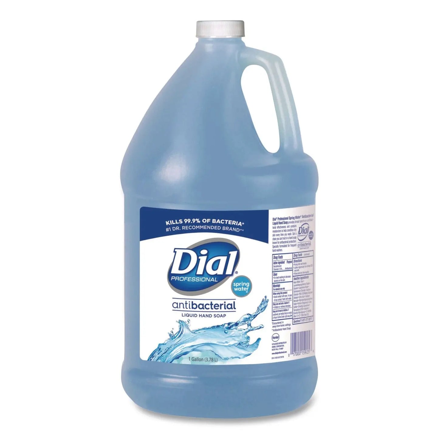 DIA15926EA Antibacterial Liquid Hand Soap, Spring Water Scent, 1 gal Dial Professional