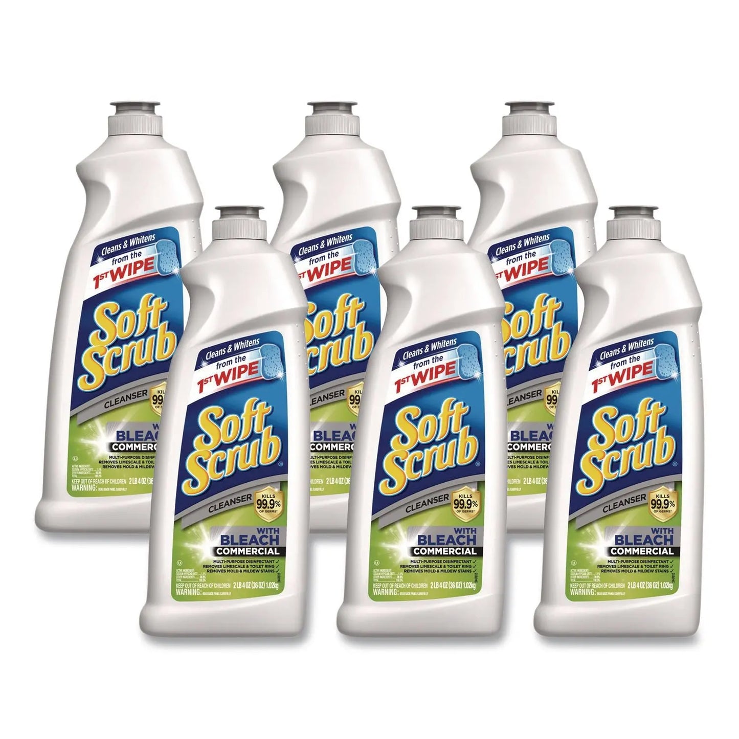 DIA15519CT Cleanser With Bleach Commercial 36 Oz Bottle, 6/carton Soft Scrub