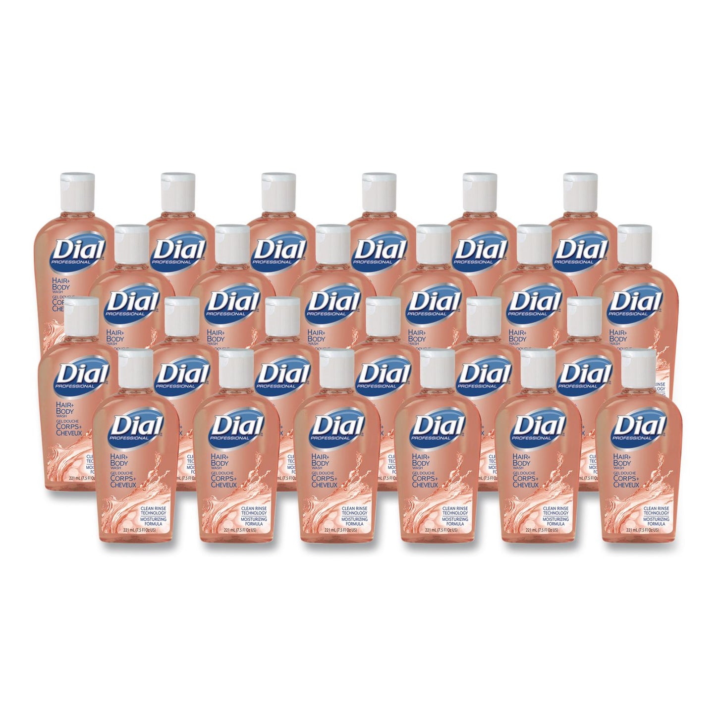 DIA04014 Hair + Body Wash, Neutral Scent, 7.5 oz, 24/Carton