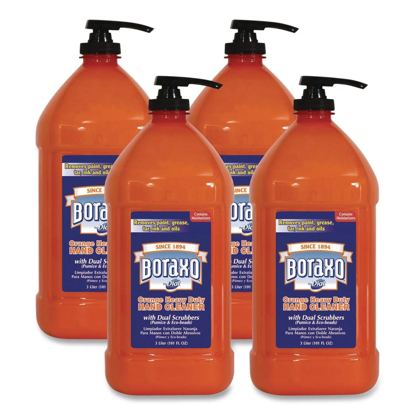 DIA06058CT Orange Heavy Duty Hand Cleaner, Citrus Scent, 3 L, 4/Carton Boraxo