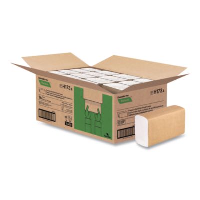 CSDH173 Perform Multifold Towels, 2-Ply, 9 x 9.45, White, 150/Pack, 16 Packs/Carton CASCADES TISSUE GROUP