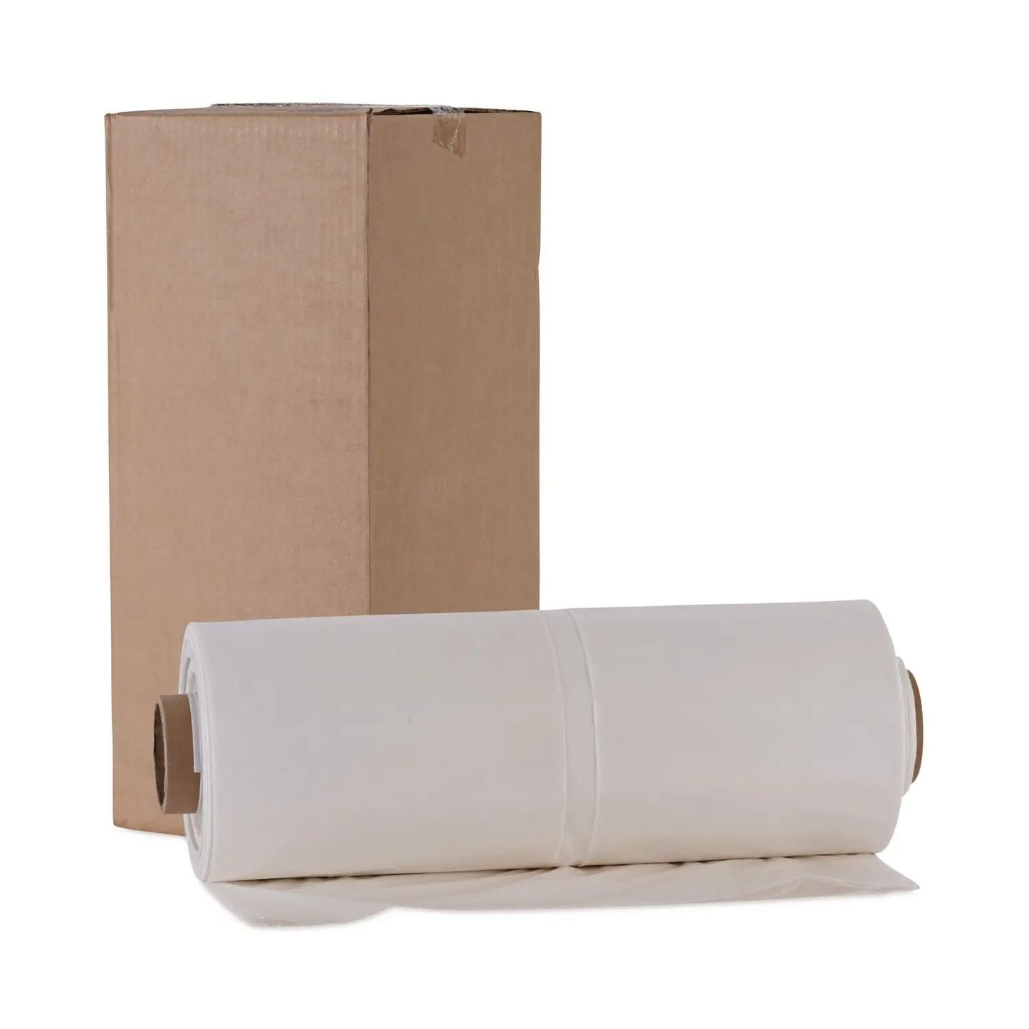 BWKD3865 Industrial Can Liner Rolls, 60 gal, 2.5 mil, 21" x 17" x 65", Clear, 50/Carton Boardwalk