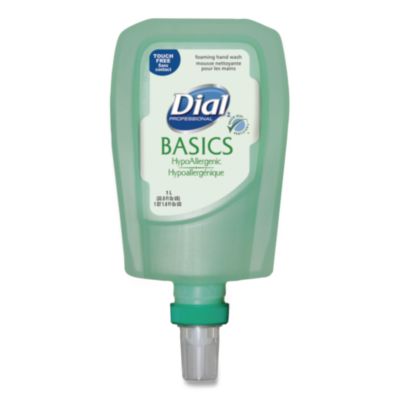 DIA16722EA Basics Hypoallergenic Foaming Hand Wash Refill for FIT Touch Free Dispenser, Honeysuckle Scent, 1 L DIAL PROFESSIONAL