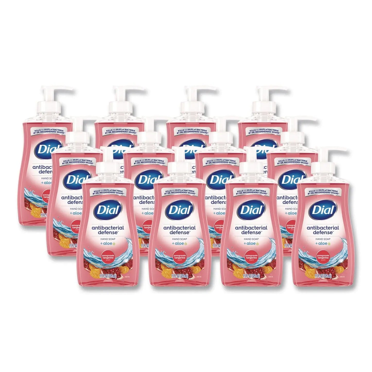 DIA20943 Antibacterial Liquid Hand Soap, Pomegranate Tangerine Scent, 11 oz, 12/Carton Dial