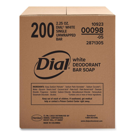 DIA00098 Antibacterial Deodorant Bar Soap, Clean Fresh Scent, 2.5 oz, 200/Carton