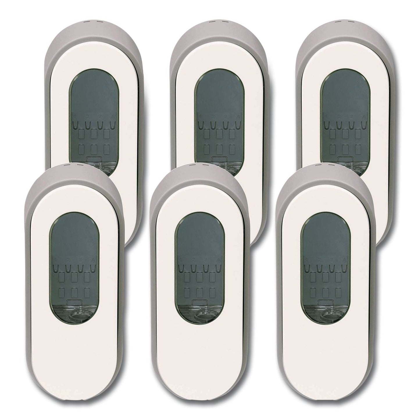 DIA34037 Versa Dispenser for Cartridge Refills, 15 oz, 3.75" x 3.38" x 8.75, Light Gray/White, 6/Carton