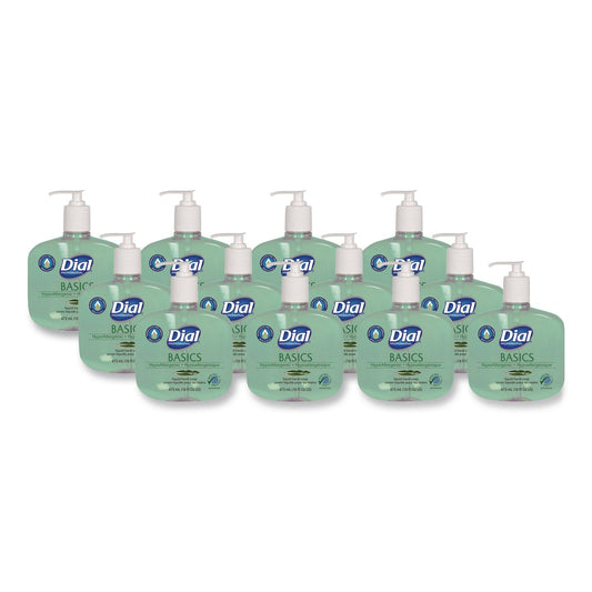 DIA33815 Basics MP Free Liquid Hand Soap, Unscented, 16 oz, 12/Carton