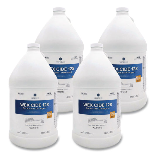 WXF211000CT Wex-Cide Concentrated Disinfecting Cleaner, Nectar Scent, 128 Oz Bottle, 4/carton