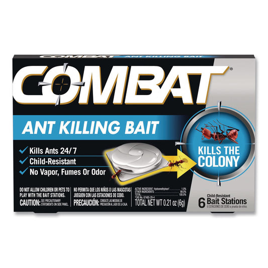 DIA45901 Combat Ant Killing System, Child-Resistant, Kills Queen And Colony, 6/box