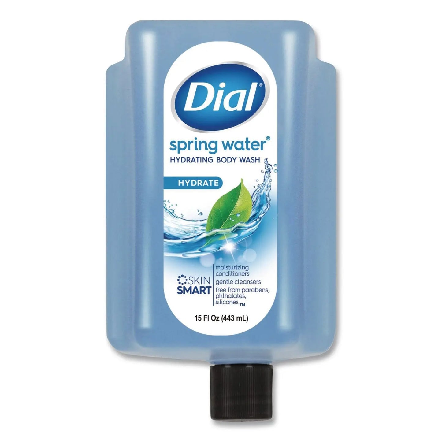 DIA99804 Body Wash Refill for Versa Dispenser, Spring Water Scent, 15 oz Dial Professional