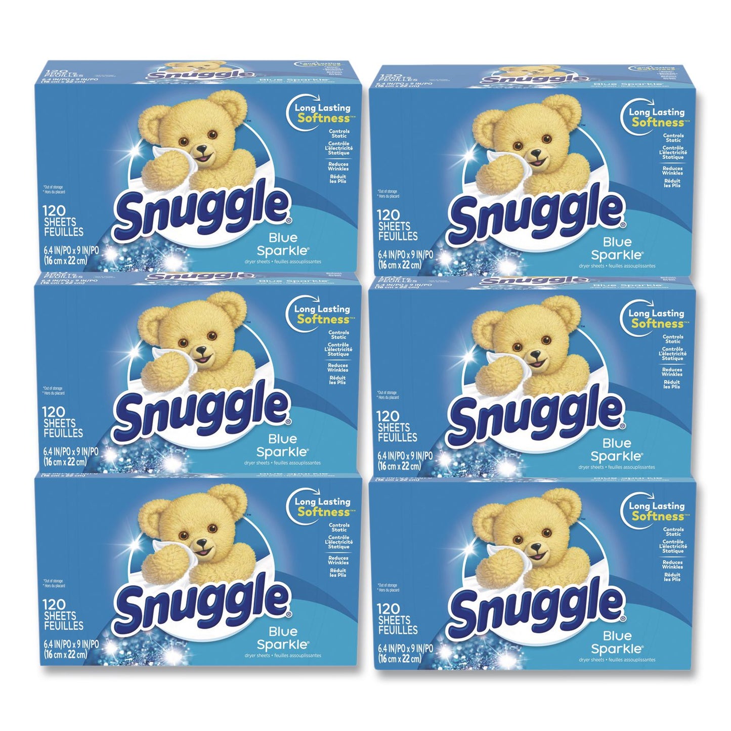 DIA45115 Fabric Softener Sheets, Fresh Scent, 120 Sheets/box, 6 Boxes/carton
