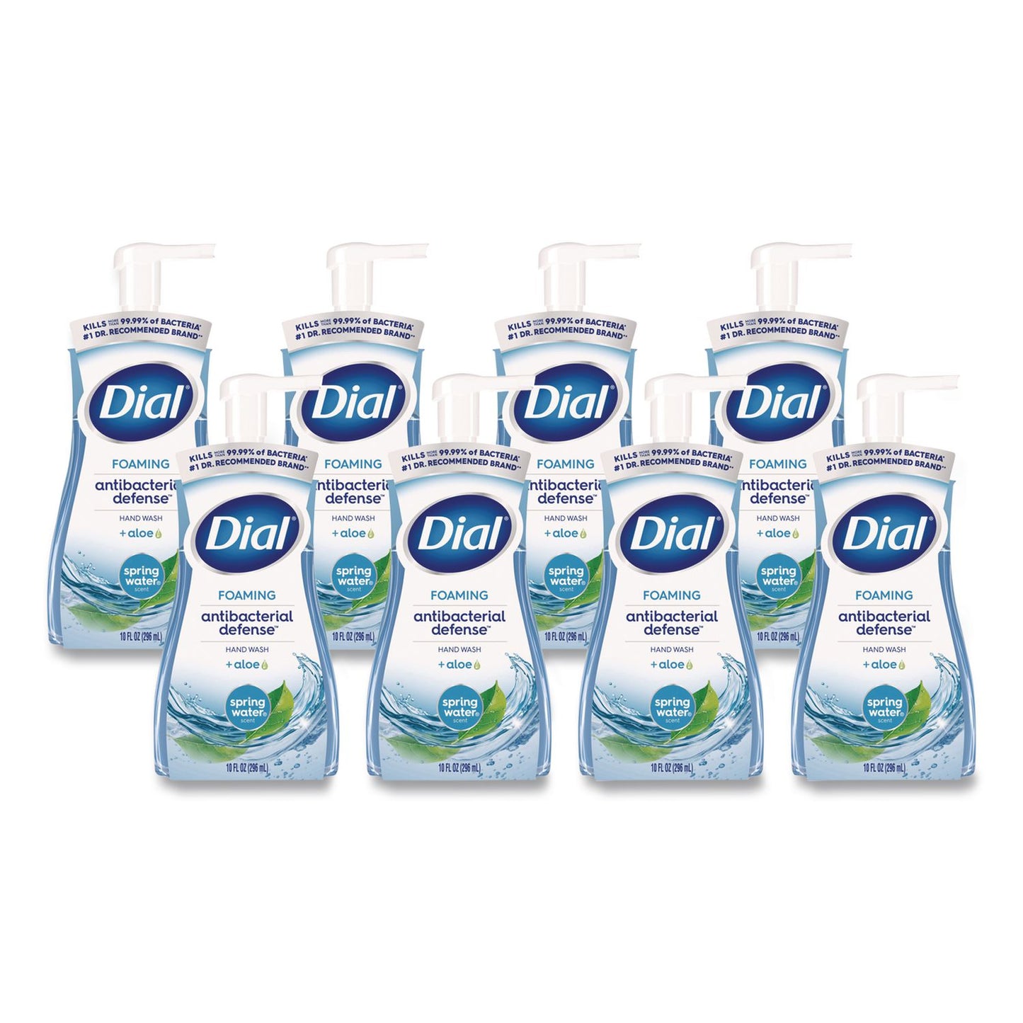 DIA34739 Antibacterial Foaming Hand Wash, Spring Water Scent, 10 oz, 8/Carton