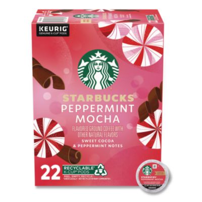 SBK12437832 Peppermint Mocha K-Cup, 22/Box