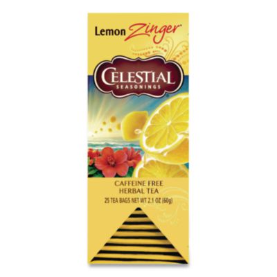 CST031010 Tea, Herbal Lemon Zinger, 25/box HAIN CELESTIAL GROUP INC.