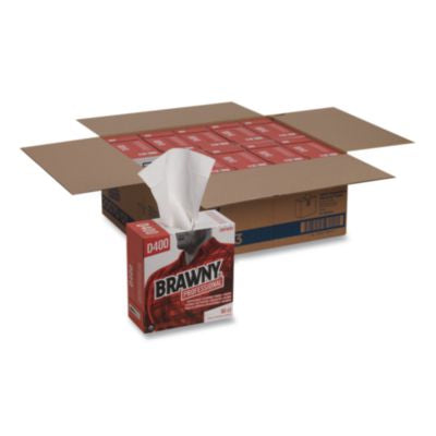 GPC2007003 Medium Duty Premium DRC Wipers, 1-Ply, 9.25 x 16.3, Unscented, White, 90/Box GEORGIA PACIFIC