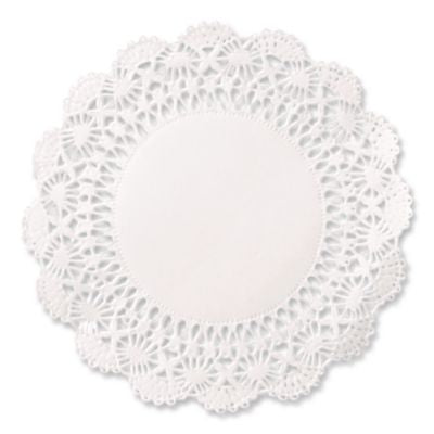 HFM500239 Cambridge Lace Doilies, Round, 12", White, 1,000/carton HOFFMASTER