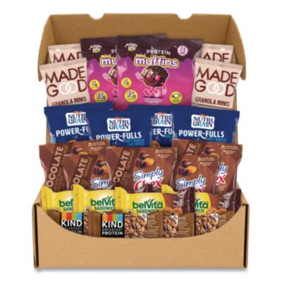GRR70000192 Chocolate for Breakfast Snack Box, Chocolate, 23 Assorted Snacks/Box