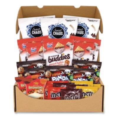 GRR70000193 Peanut Butter and Chocolate Dessert Box, Peanut Butter Chocolate, 24 Assorted Snacks/Box