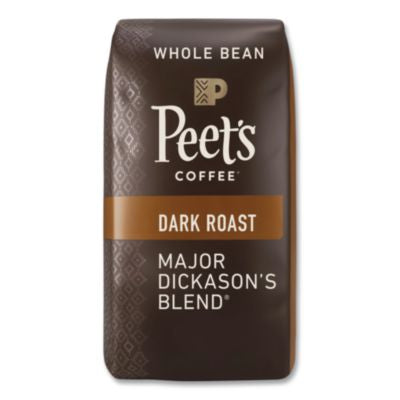 PEE500705 Bulk Coffee, Major Dickason's Blend, Whole Bean, 1 Lb Bag PEETS