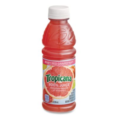 QKR57161 100% Juice, Ruby Red Grapefruit, 10oz Bottle, 24/carton PEPSICO