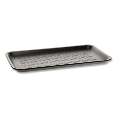 PCT51P910S Supermarket Tray, #10S, 10.9 x 5.9 x 0.7, Black, Foam, 500/Carton PACTIV EVERGREEN CORPORATION